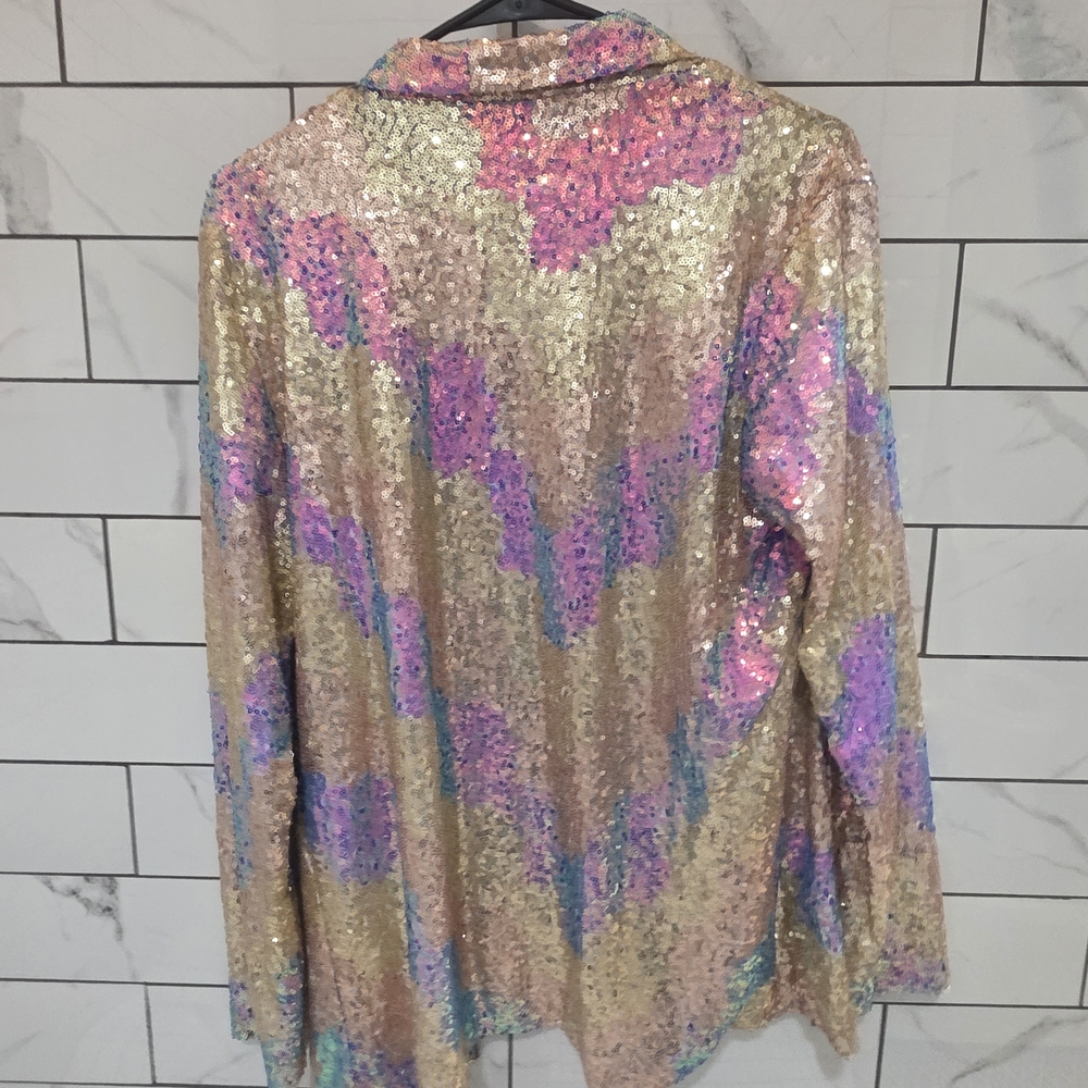 Multicolor Sequin Blazer - image 3